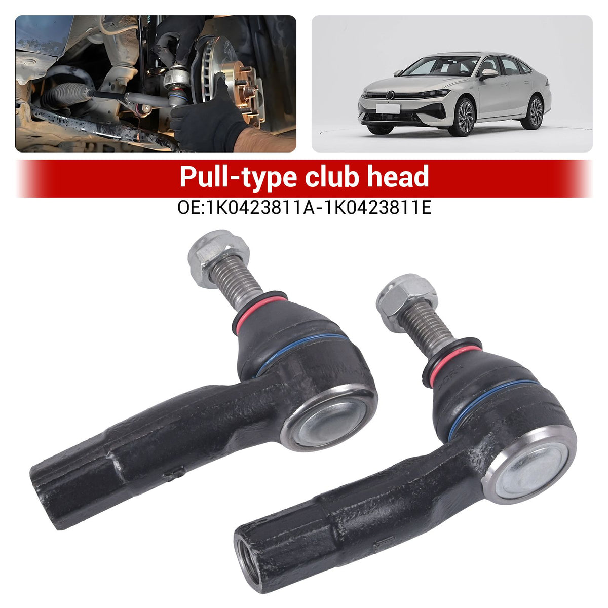 2x SPURSTANGENKOPF VORNE FÜR VW FOX POLO 6R 9N