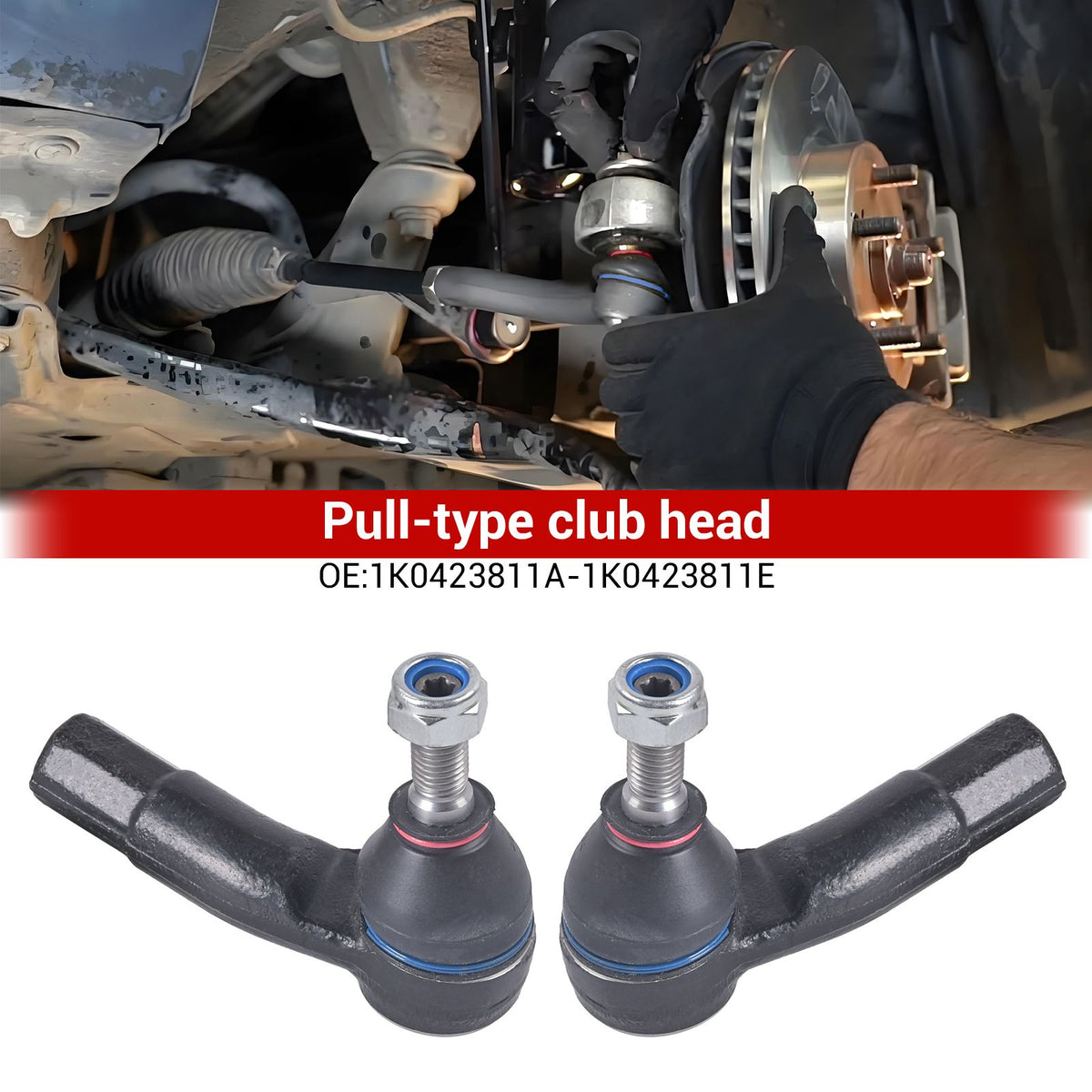 2x SPURSTANGENKOPF VORNE FÜR VW FOX POLO 6R 9N