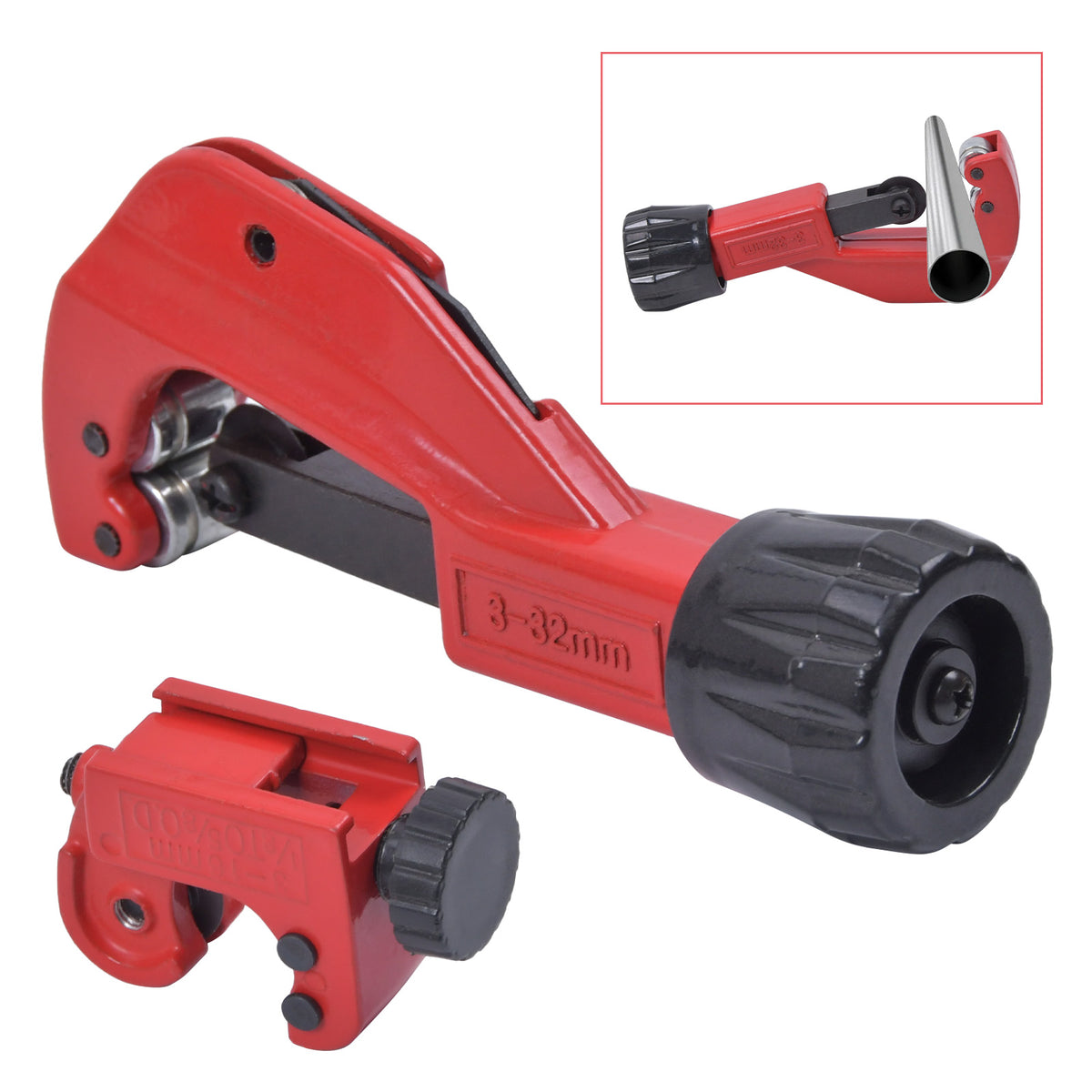2x ROHR-ABSCHNEIDER SCHNEIDER TENNEN BREMSLEITUNG KUPFER ALU 3-32 mm
