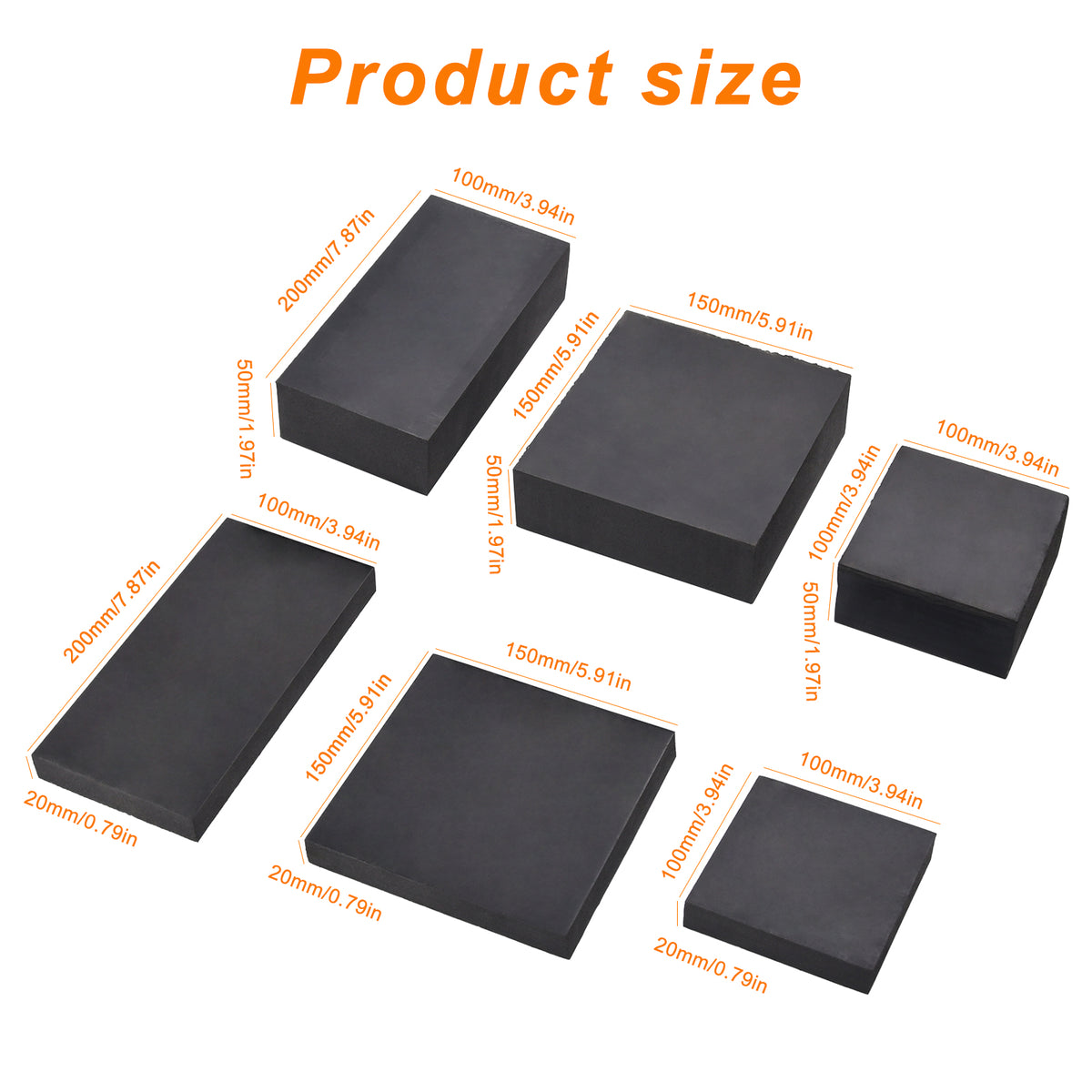 4 Stk Gummiauflage Gummiklotz Gummiblock Gummiunterlage