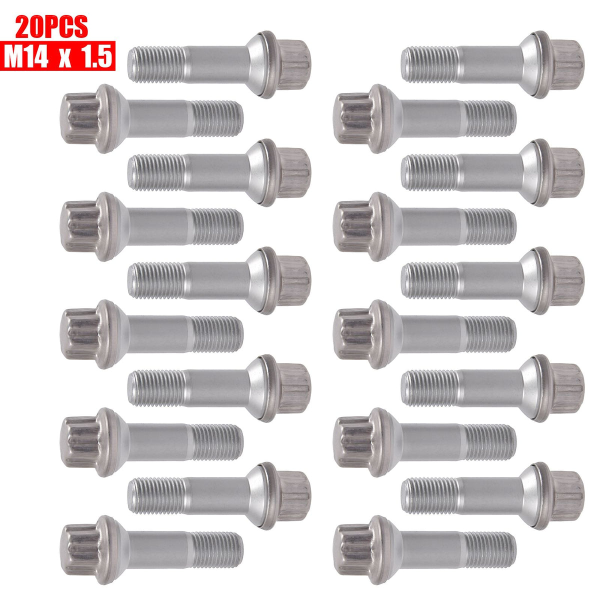 20x Radschraube Radbolzen für Mercedes M14 x 1.5