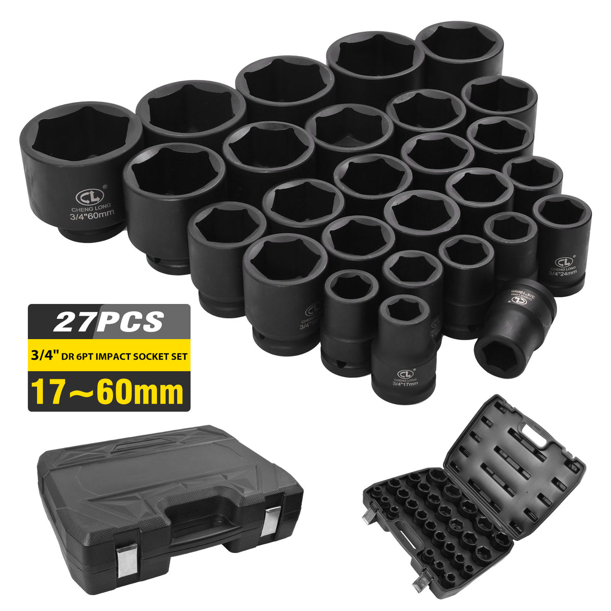 Schlagschrauber Nuss 17-65 mm Kraftnuß Stecknuss