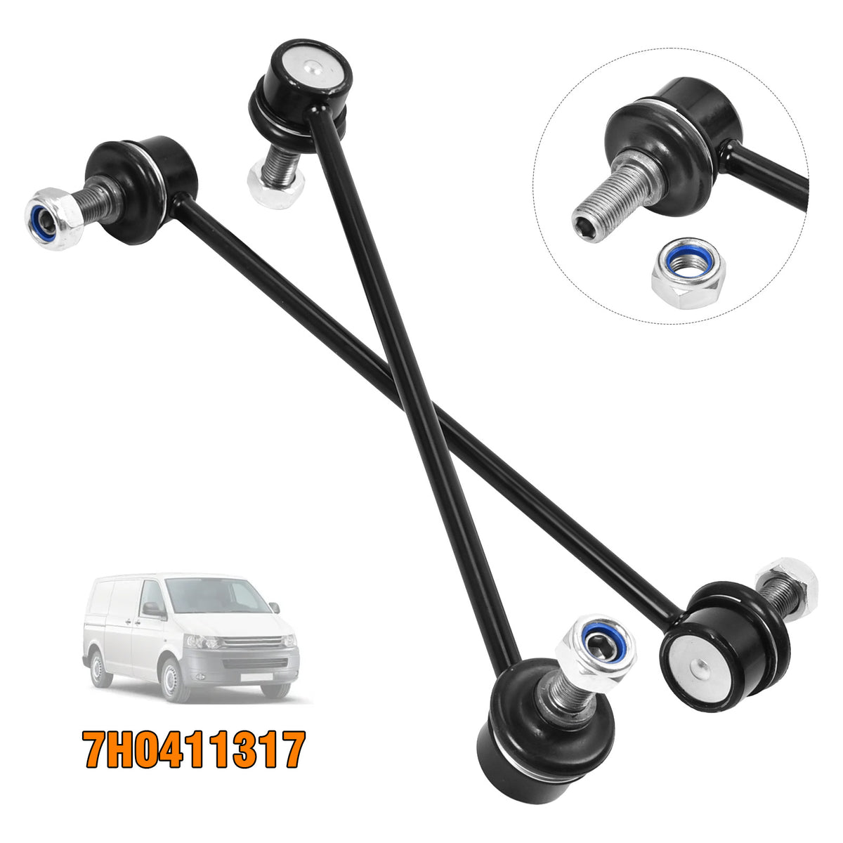2x Koppelstange vorne für VW California Multivan Transporter
