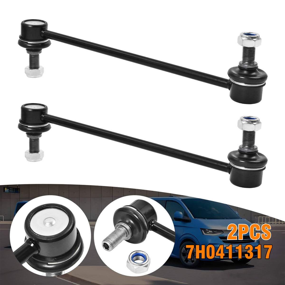 2x Koppelstange vorne für VW California Multivan Transporter
