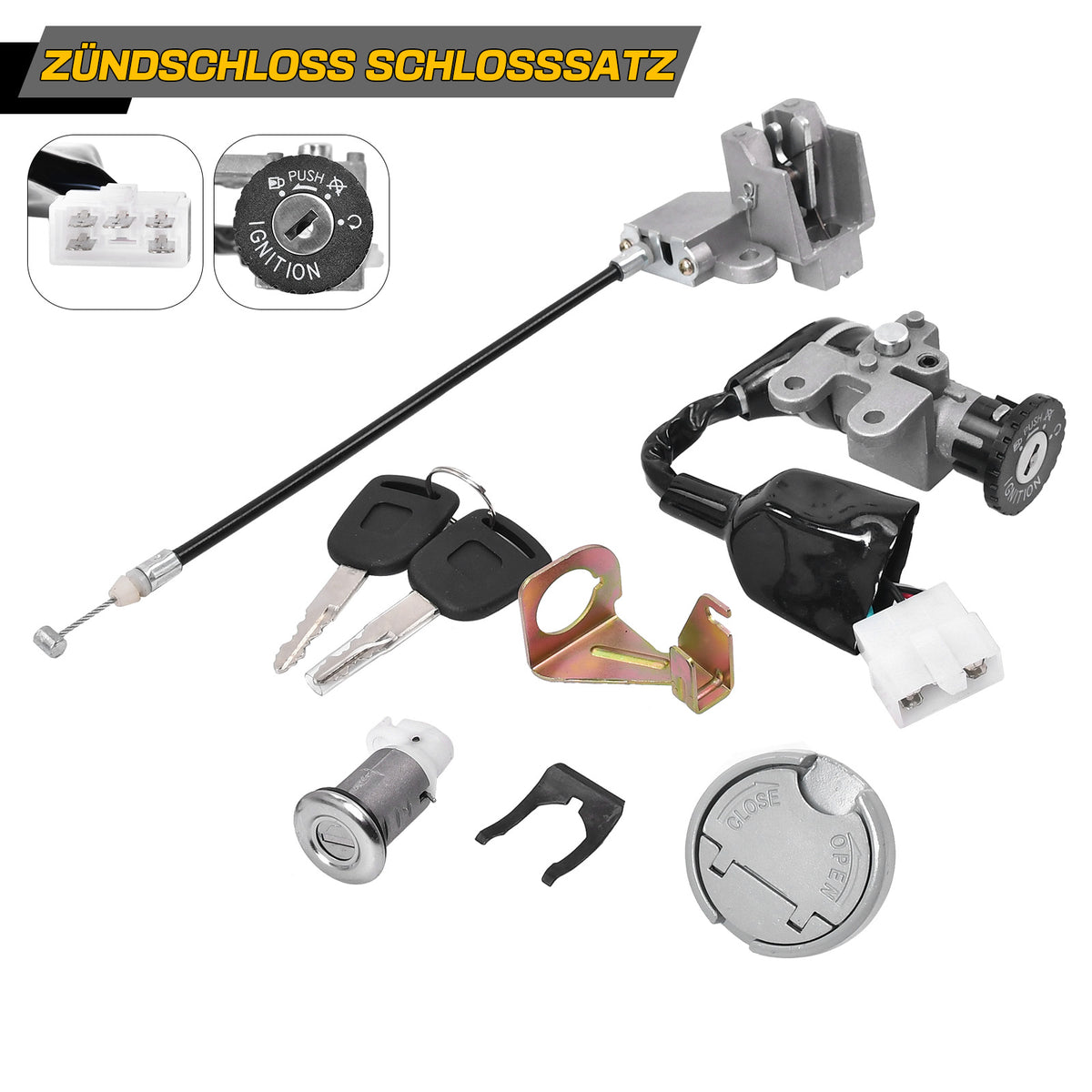 Zündschloss Schlosssatz 50cc GY6 4T