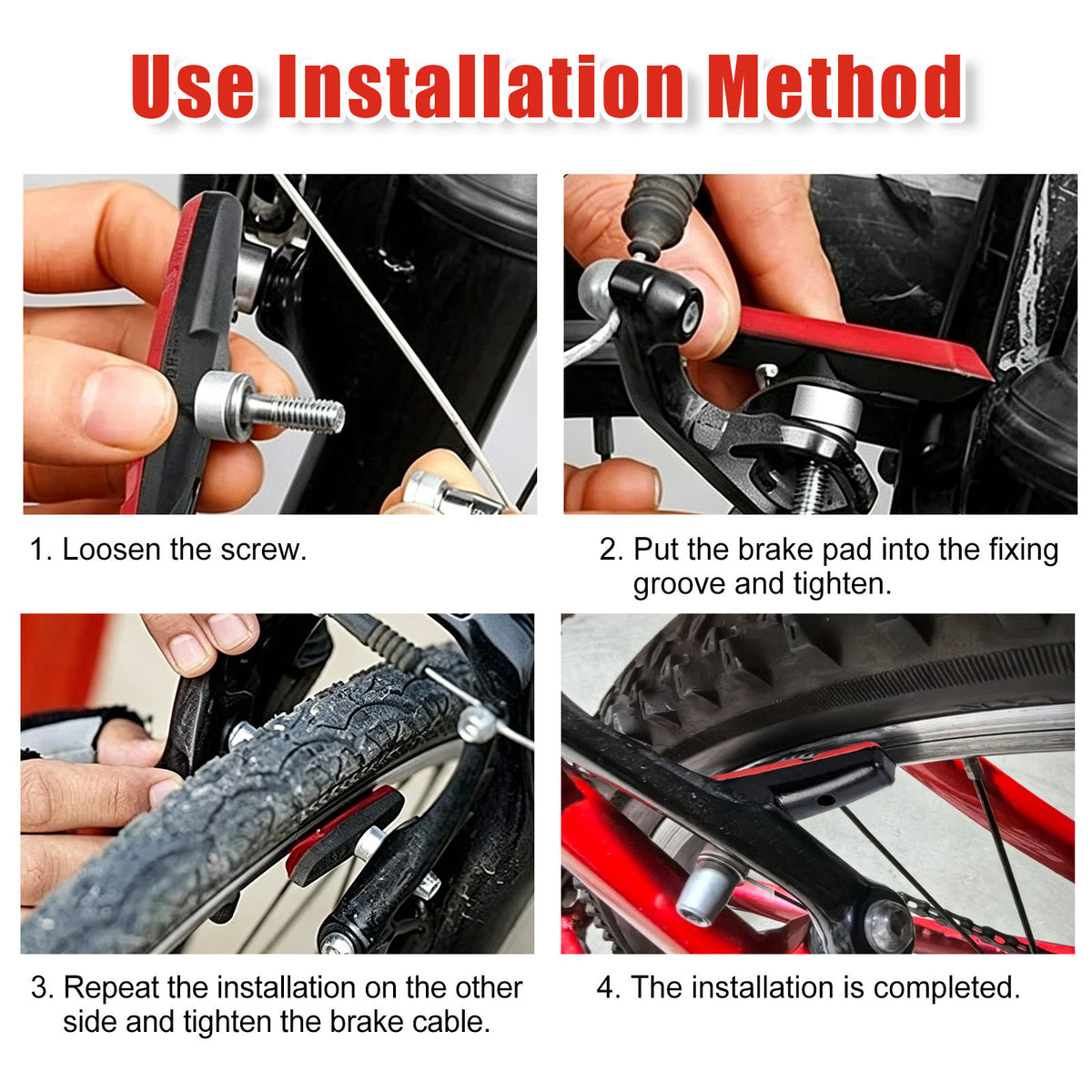 10x Fahrrad V-Bremsbeläge Bremsklötze Bremsbacken Bremsschuhe