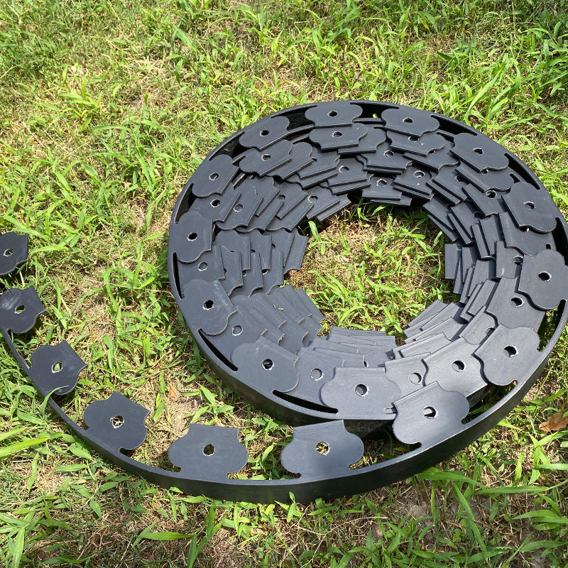 Flexible Rasenkante Kunststoff 30m x 5cm Schwarz
