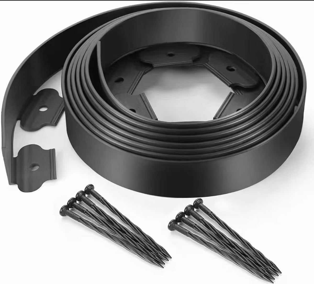 Flexible Rasenkante Kunststoff 30m x 5cm Schwarz