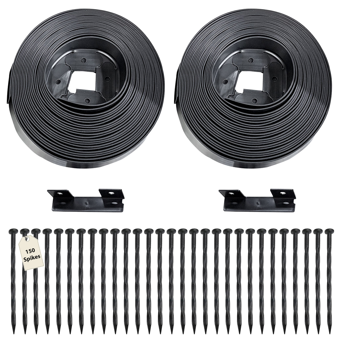 Flexible Rasenkante Kunststoff 30m x 5cm Schwarz