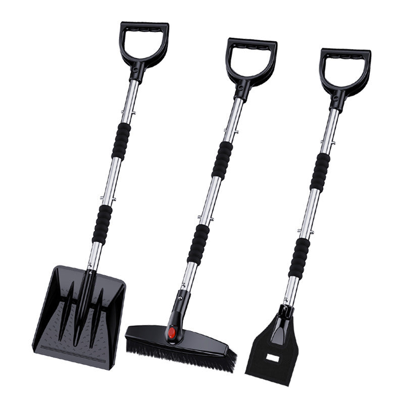 Schneeschaufel-Bürsten-Set, 3-in-1