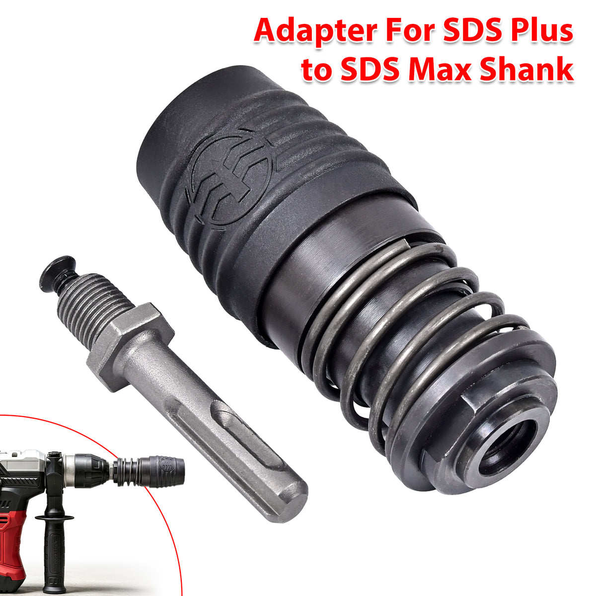 SDS Max Bohrfutter Adapter mit SDS Plus Aufnahmeschaft