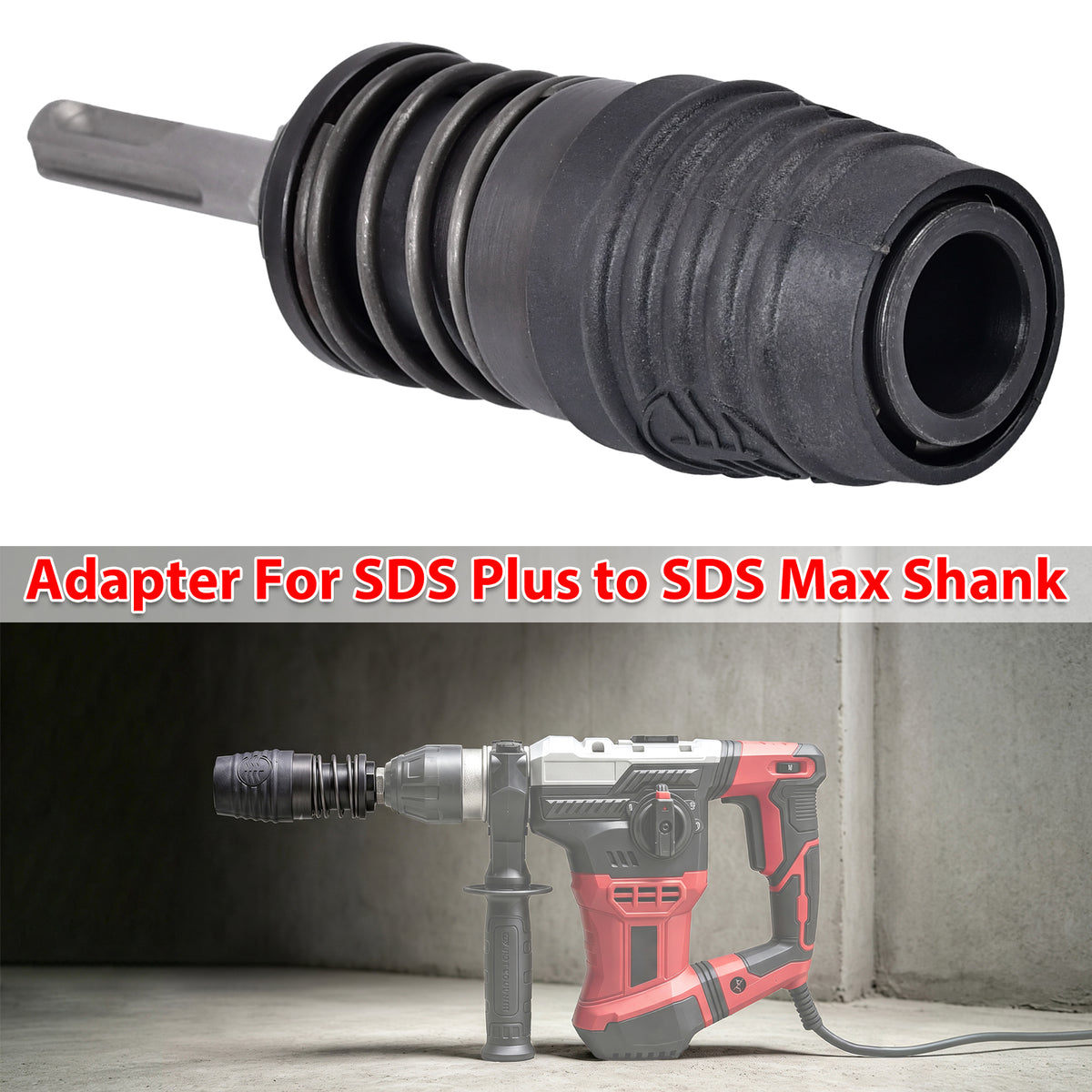 SDS Max Bohrfutter Adapter mit SDS Plus Aufnahmeschaft