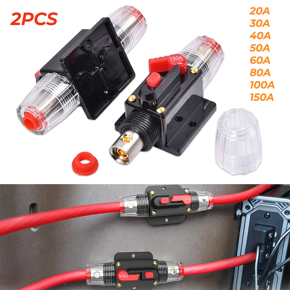 20A -150A Automatische Sicherung Automatik Schalter Auto