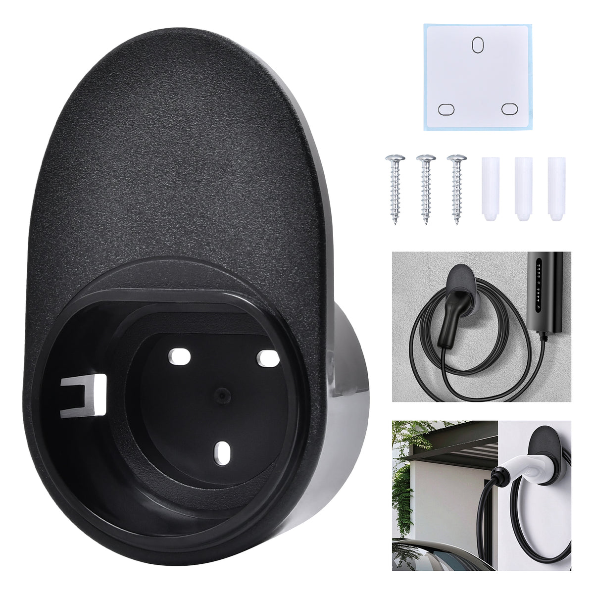 Typ 2 Wandhalterung für Ladekabel Wallbox Kabelhalter Steckerhalter