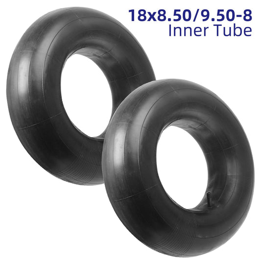 2x Schlauch 18x8.50-8/18x9.50-8 gerades Ventil für Aufsitzmäher