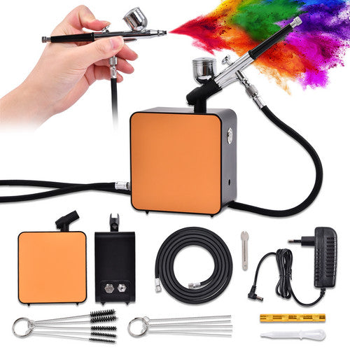 Airbrush Set Tragbare Kompressor - Komplett Pistolen Set 1.8m Schlauch
