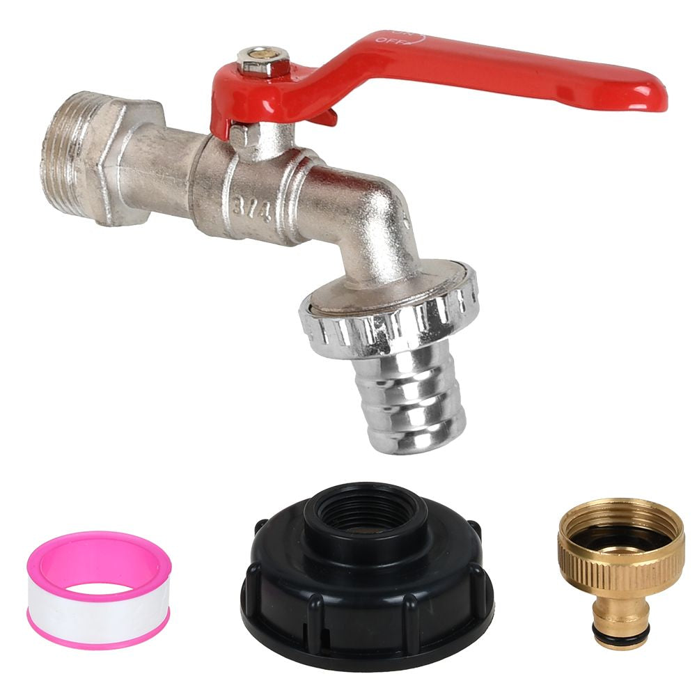 IBC Container Steckkupplung Wasserhahn Adapter Anschluss Absperrhahn
