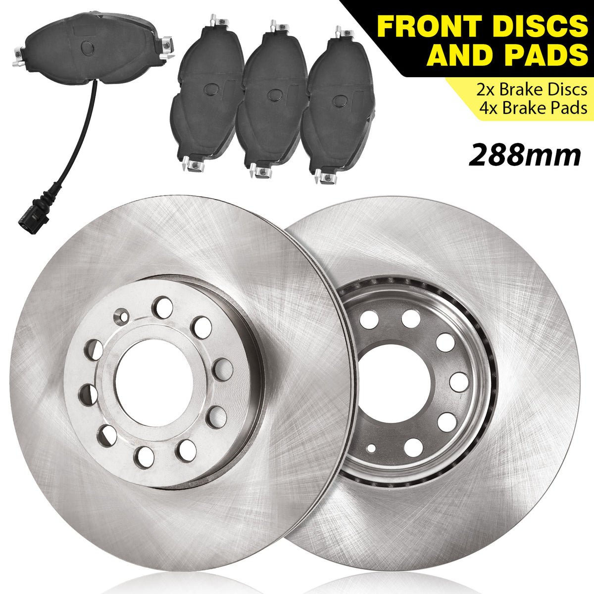 Bremsscheiben Bremsbeläge vorne 288mm für Audi A3