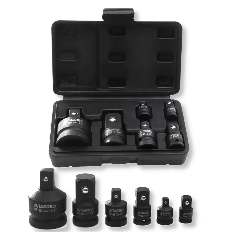 Kraft Adapter Schlagschrauber Nüsse 6tlg Reduzierung 1/2"3/4"1/4"3/8" Stecknuss