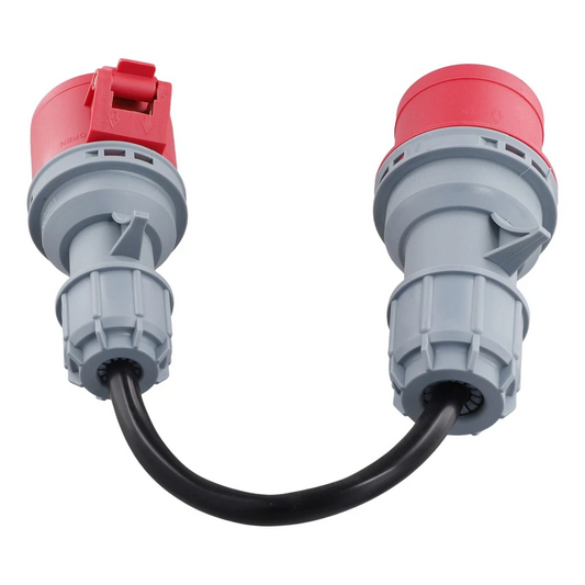 5-poliger CEE Adapter 32A Stecker auf 16A Buchse für EV-Ladegerät