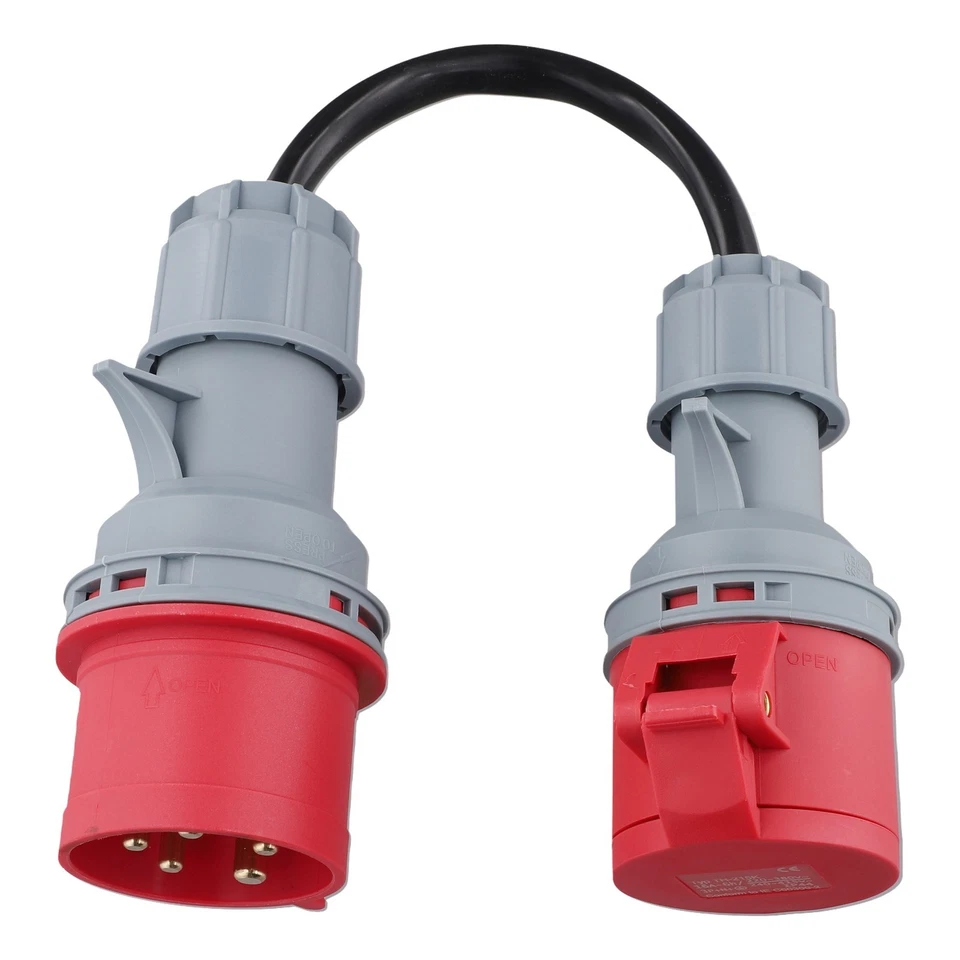 5-poliger CEE Adapter 32A Stecker auf 16A Buchse für EV-Ladegerät