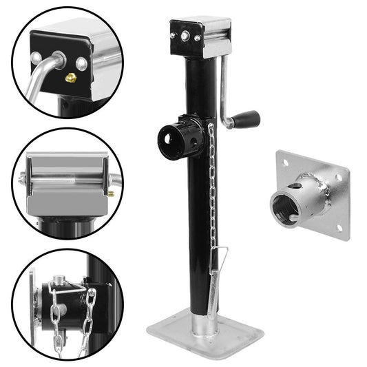 Anhänger Ausdrehstütze Stützfuß Abstellstütze 570-950mm mit Halter