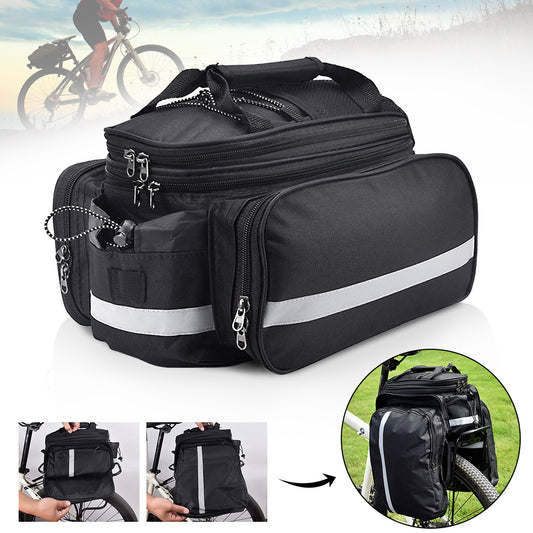 3in1 Fahrradtasche für Gepäckträger Rucksack Packtasche