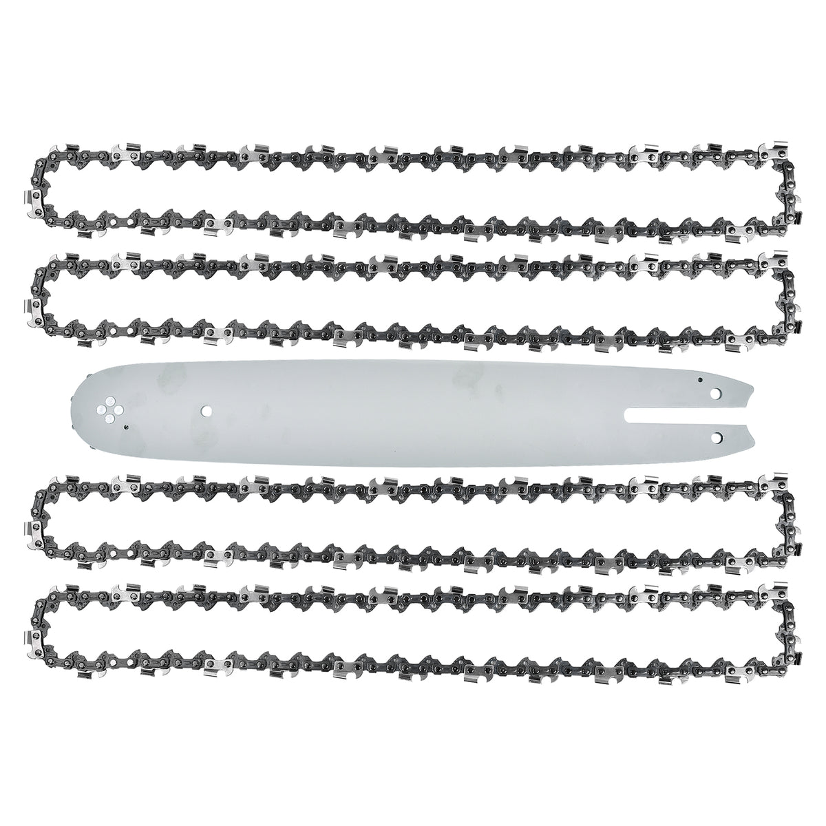4x Sägekette + 1 Schwert 35cm 3/8" 50 1,3mm