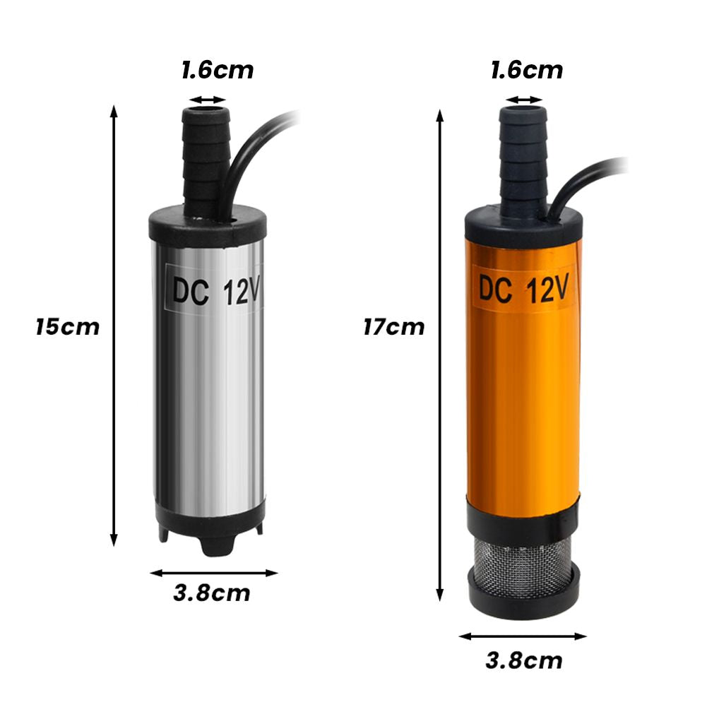 Minipumpe 12l/min Tauchpumpe 12V Wasserpumpe Diesel Öl Transfer Pumpe 38mm