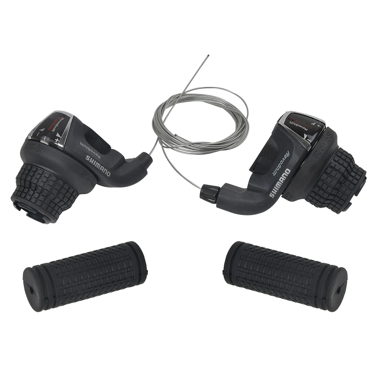 Fahrrad Schalthebel Set für Shimano 7Gang 3 x 7-fach Drehgriffschalter