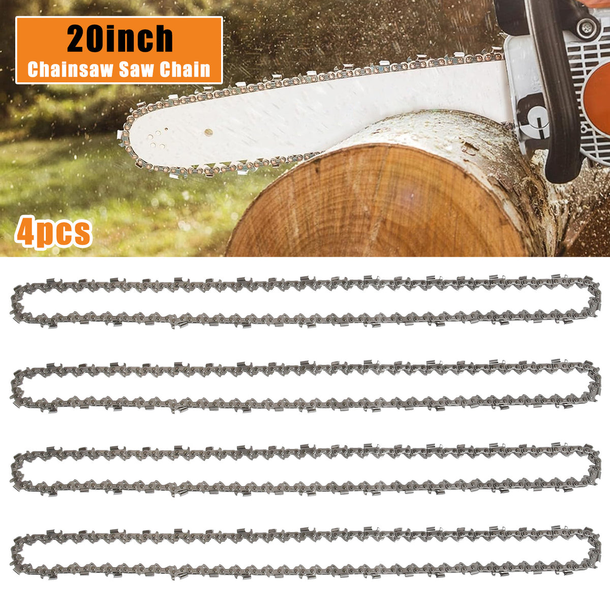 Sägekette 50cm 20 Zoll Motorsäge 325 1,5mm 76TG für Sägeketten