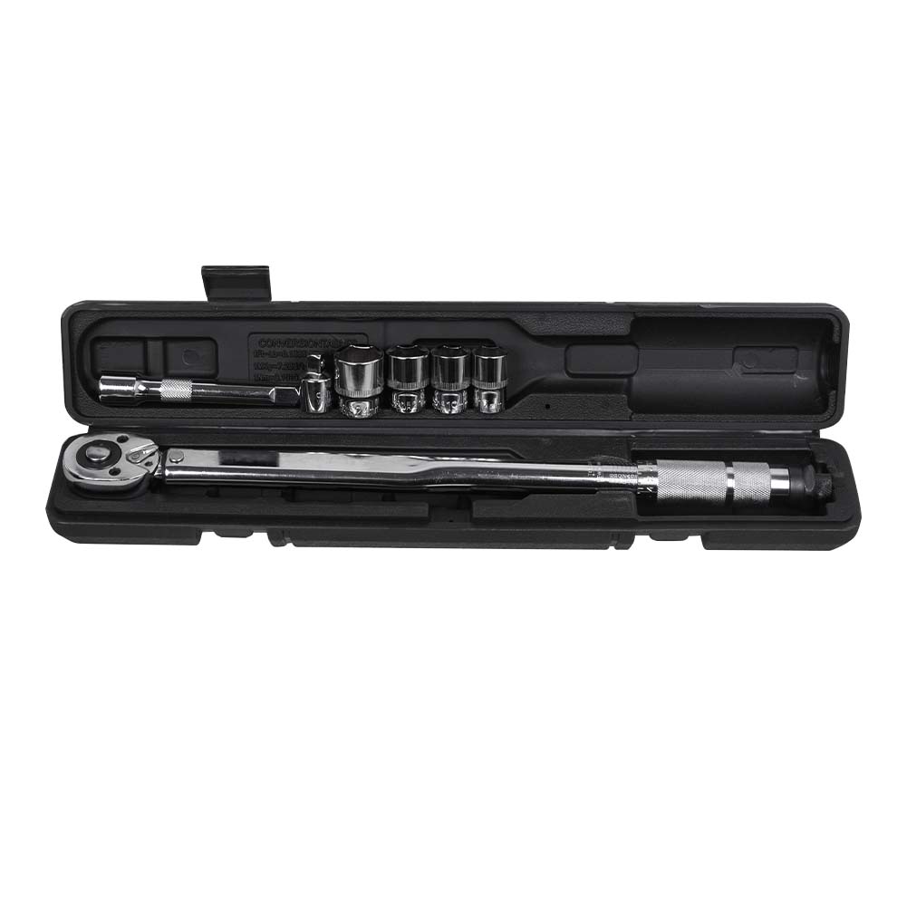 Drehmomentschlüssel 1/2" 3/8" 28-210 Nm + 4 Stecknüsse