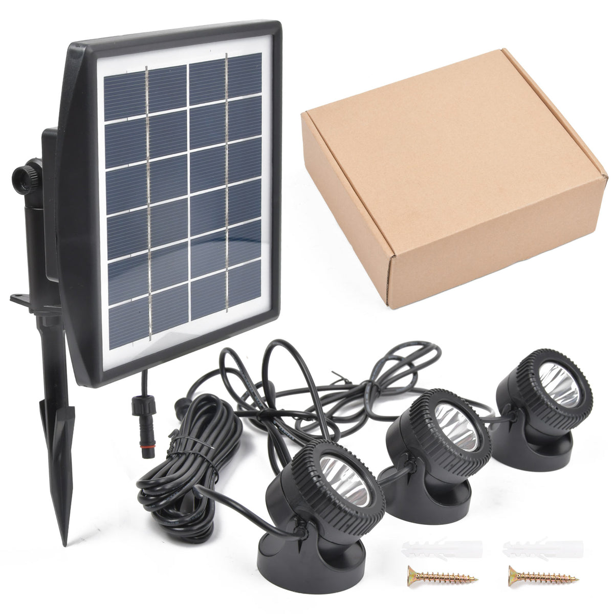 RGB LED Solar Teichbeleuchtung Solar Teichlicht Unterwasserstrahler Licht
