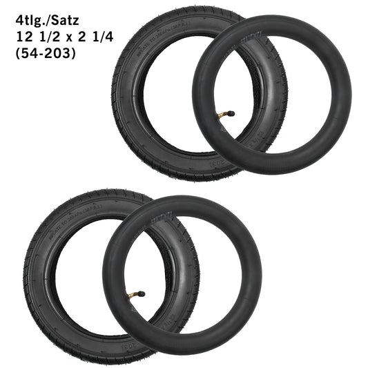 2x Fahrradreifen + 2x Schlauch 12 1/2 x 2 1/4 (54-203)