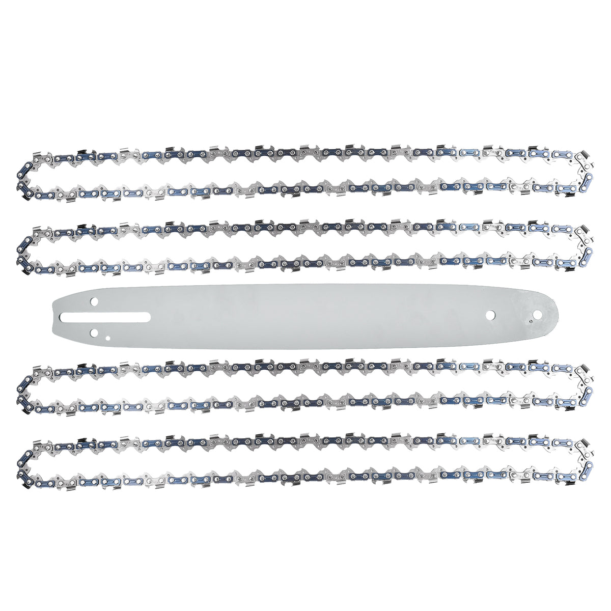 4 x Sägekette + Schwert kompatibel mit Bosch AKE35 AKE 35 AKE35S 3/8"LP