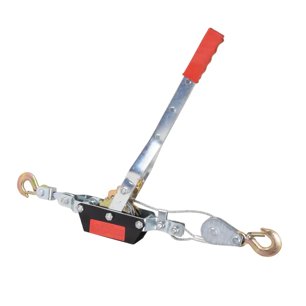 Handseilzug 2T/4T 1,9m Drahtseil 2 Haken Flaschenzug Handwinde Hebezug Seilzug