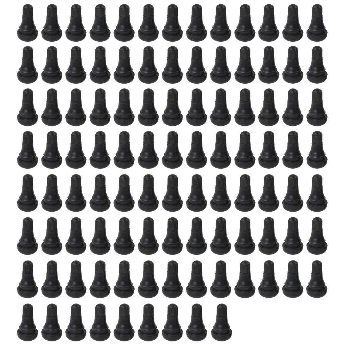 100x TR412 Snap-In Reifenventile Gummiventile PKW Felgenventile