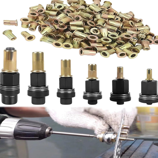 77x Nietmutternzange Set mit Muttern für M3 M4 M5 M6 M8 M10