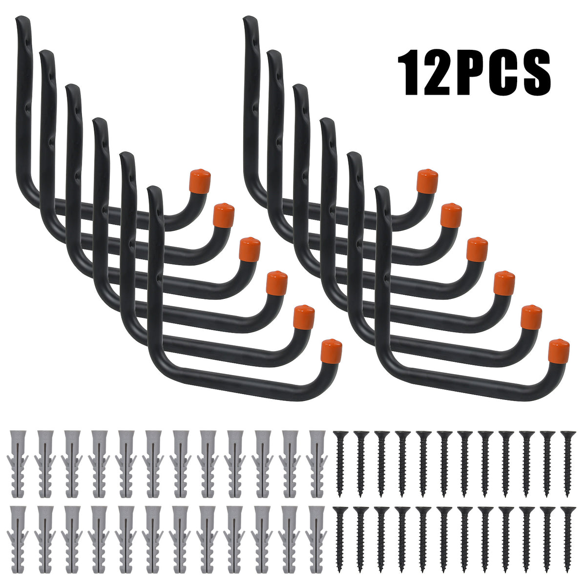 12x Wandhaken Universal Haken Anschraubhaken Werkstatthaken Montage
