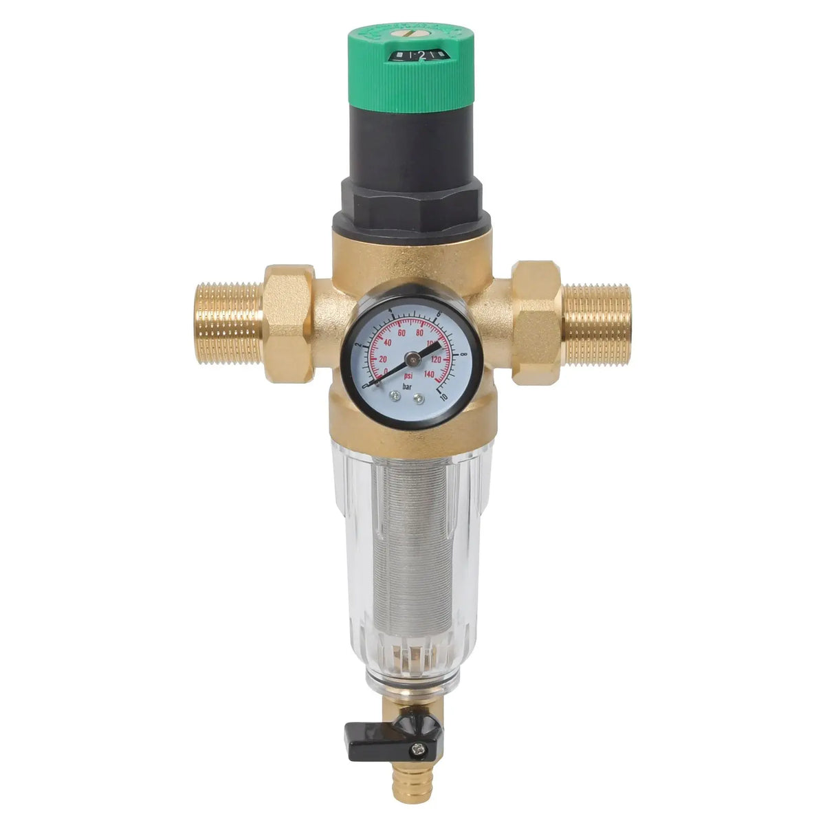 Rückspülfilter mit Druckminderer 3/4" Vorfilter Wasserfilter Wasserreiniger