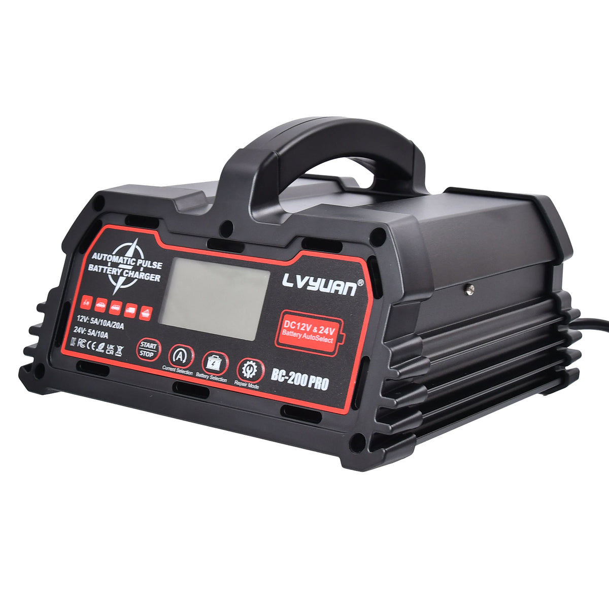 Auto LKW Batterieladegerät 20A 12V/24V Ladegerät Reparatur