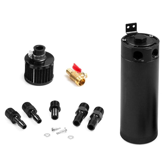 2-Port Compact Öl Catch Can Tank Aluminium Auffangbehälter