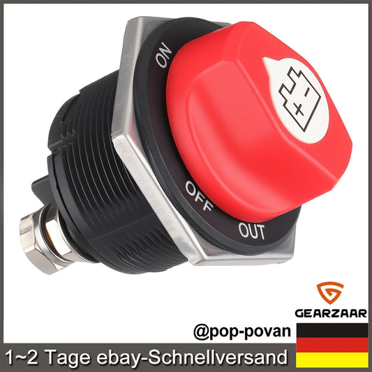 Batterie Trennschalter Haupt Strom Schalter 12V-32V 200A 200A Für Motorrad KFZ