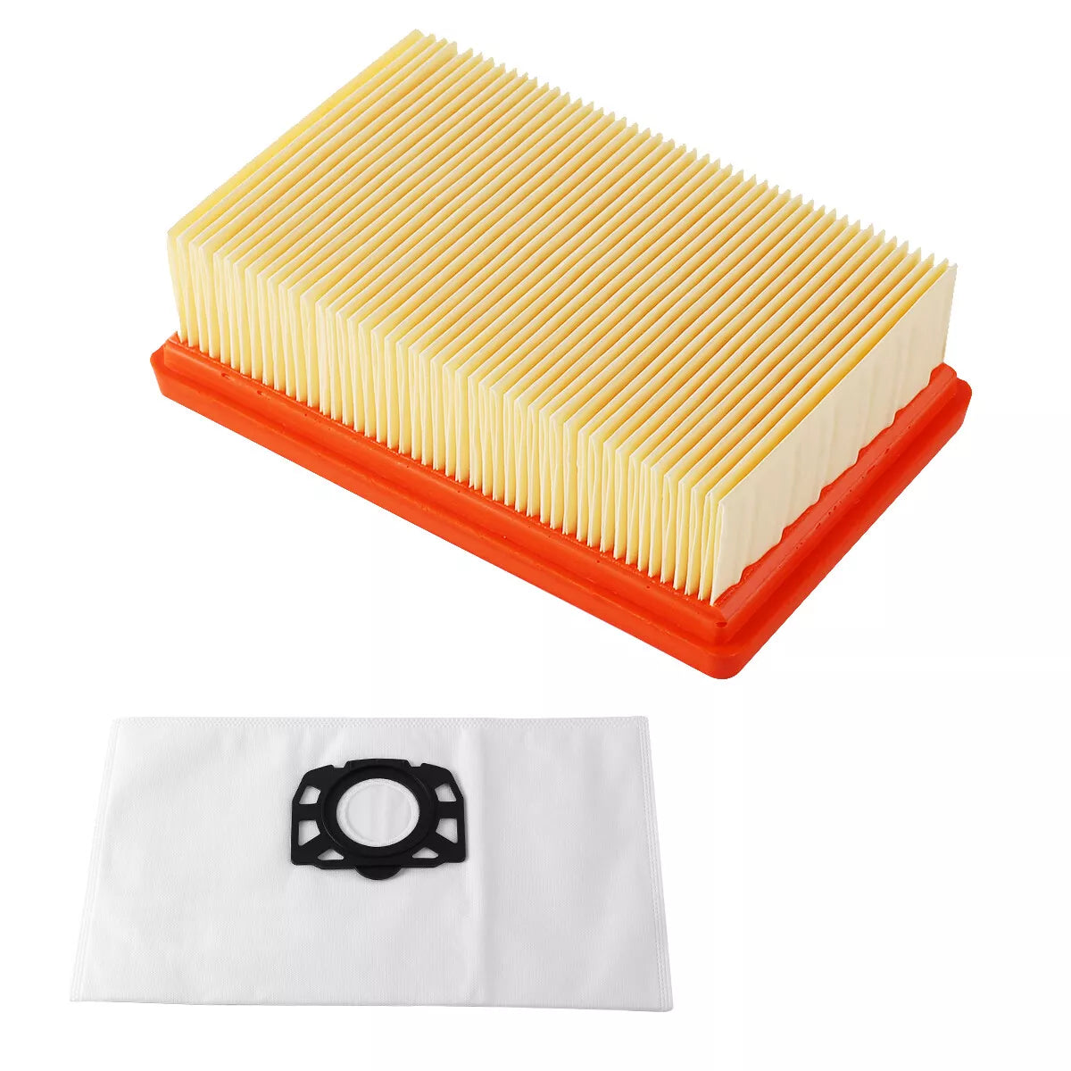 10x Staubsaugerbeutel + Filter Ersatz für Kärcher WD4/WD5/WD6/MV4/MV5/MV6
