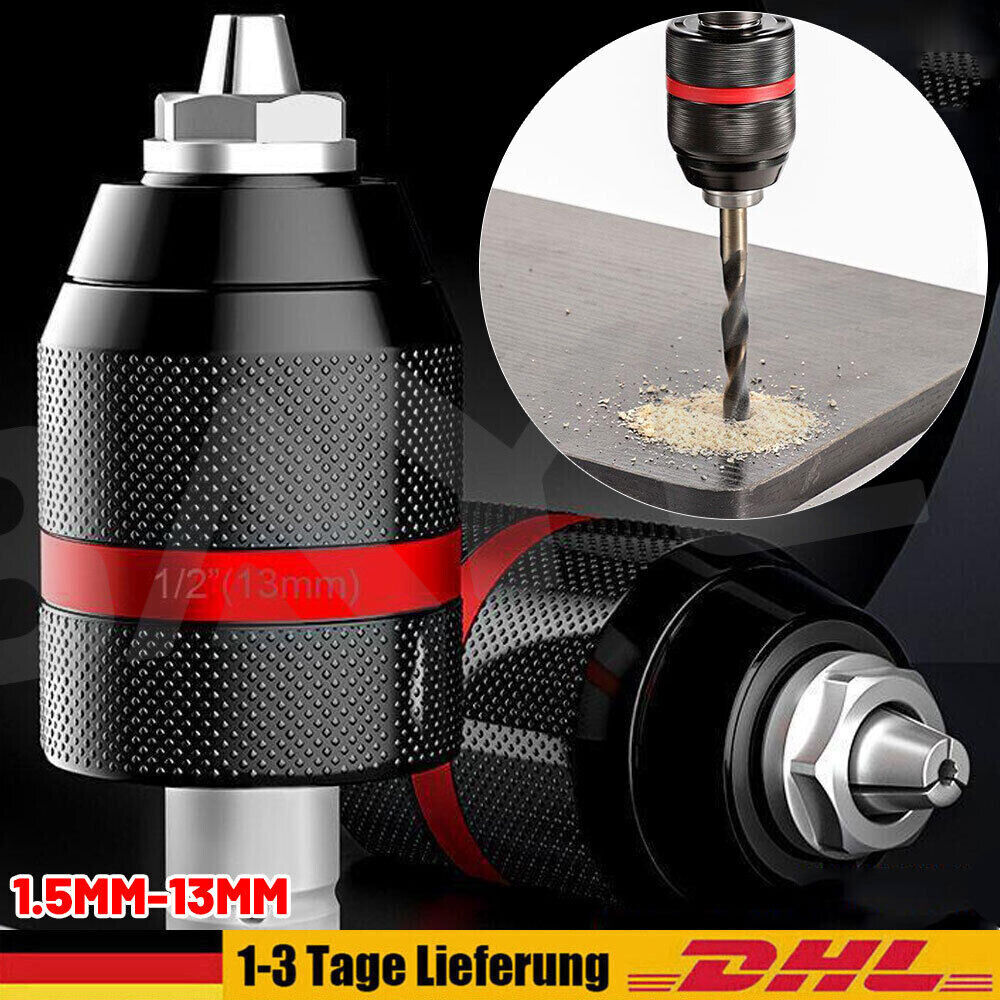 Schnellspann Bohrfutter SDS Plus Adapter für Bohrmaschine Ø1.5-13mm
