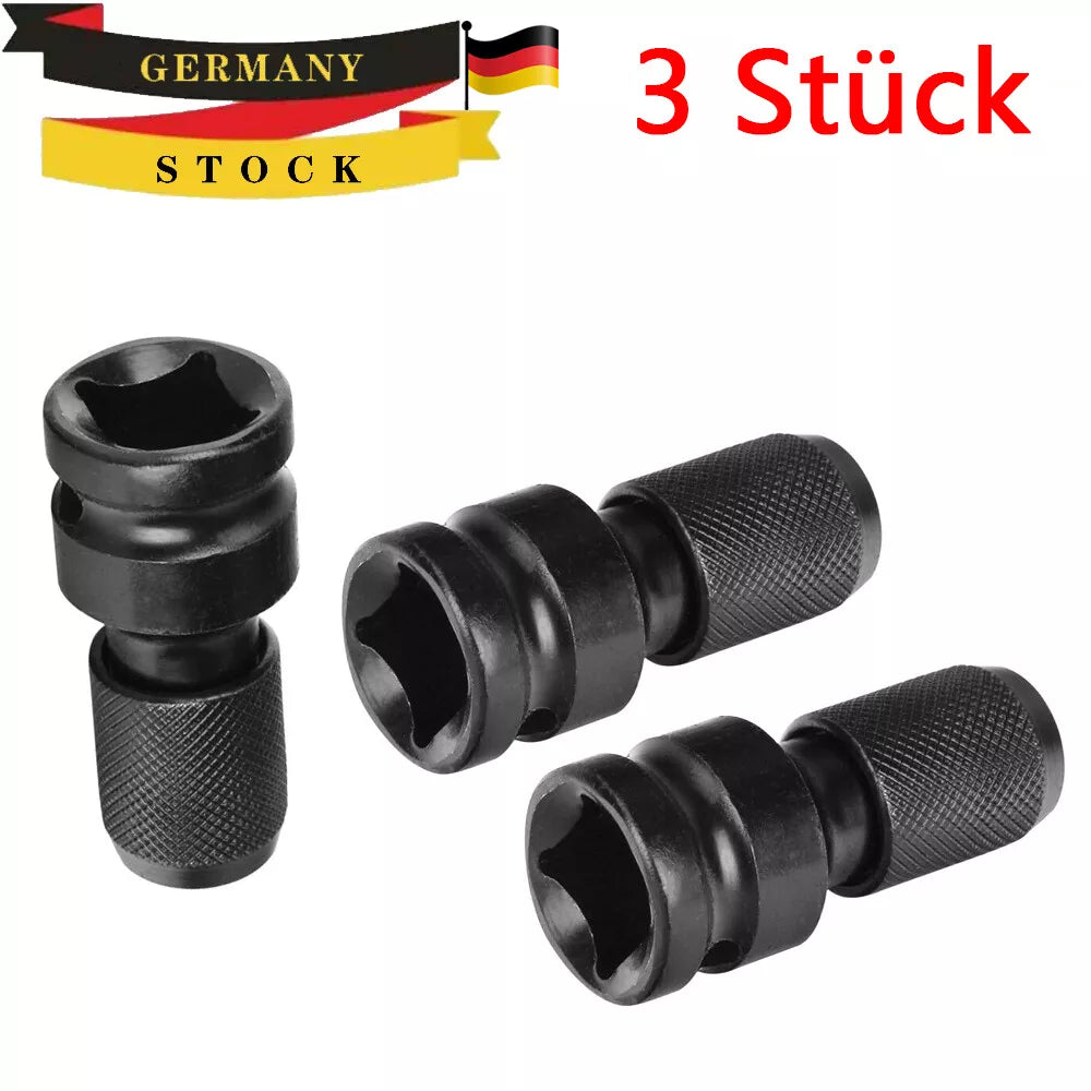 3pcs Schlagschrauber Adapter 1/2 in - 1/4 in Nuss
