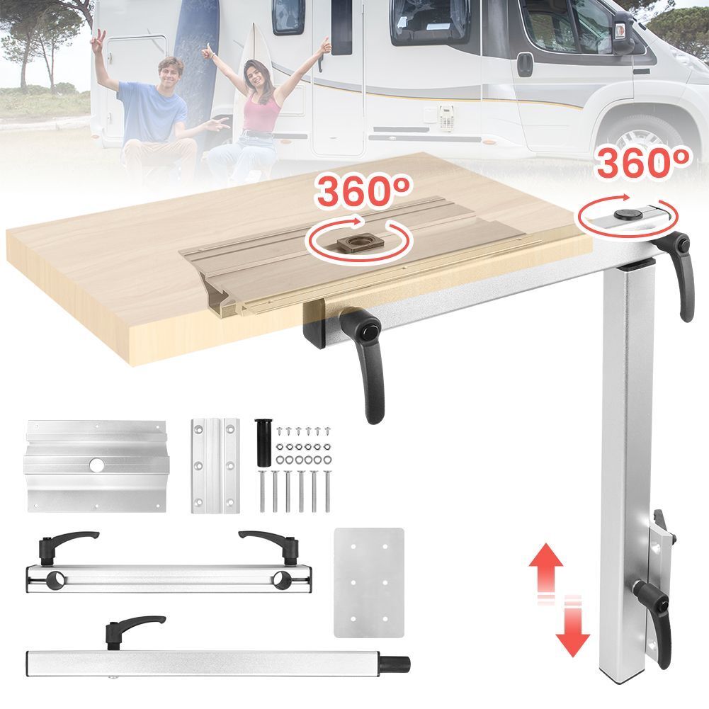 Tischbein Tischfuß Tischgestell RV Wohnmobil Yacht Camper Boot 360°Fuß