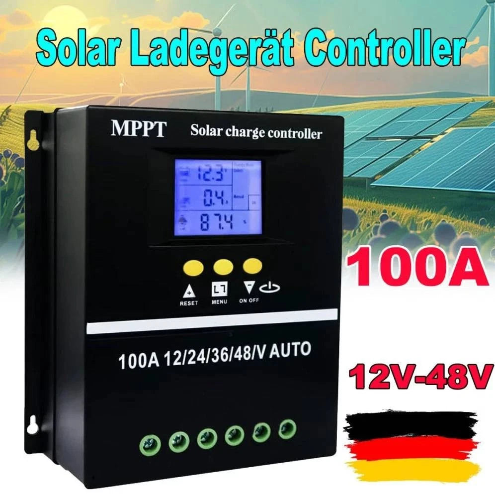 4000W 100A MPPT Solar PV Regler 12V-48V Laderegler Controller LCD