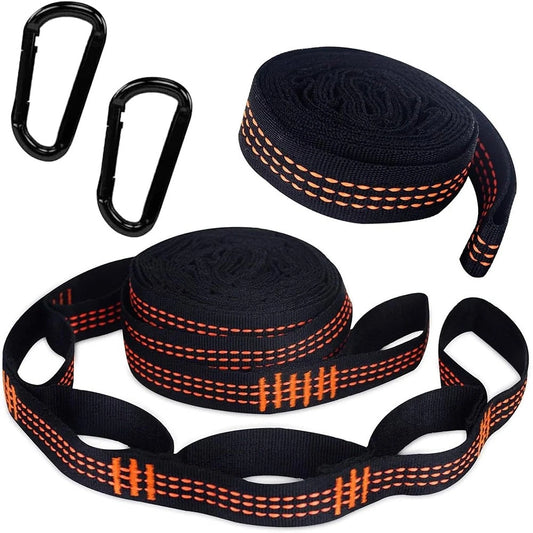 2x Aufhängung Hängematte Befestigung Baum Riemen Gurt Straps Seil