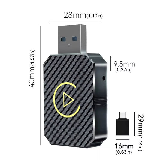 2 in 1 Wireless Carplay Adapter Android Auto Adapter USB Auto Dongle
